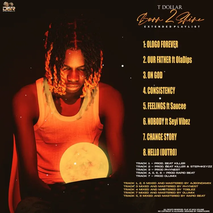 T Dollar – Nobody Ft. Seyi Vibez ep t dollar born 2 shine sureloaded.com
